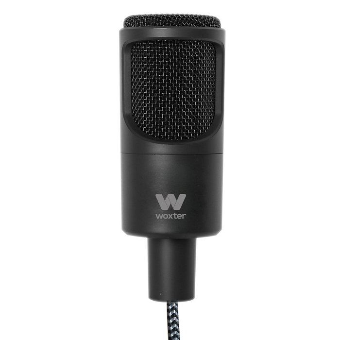 Woxter Mic Studio 50 Micrófono de estudio Negro con Trípode